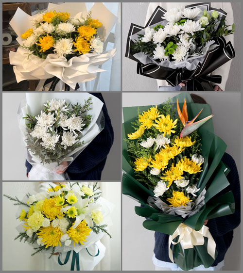 浙江省台州玉环县清港镇盐业村白事花束代送
